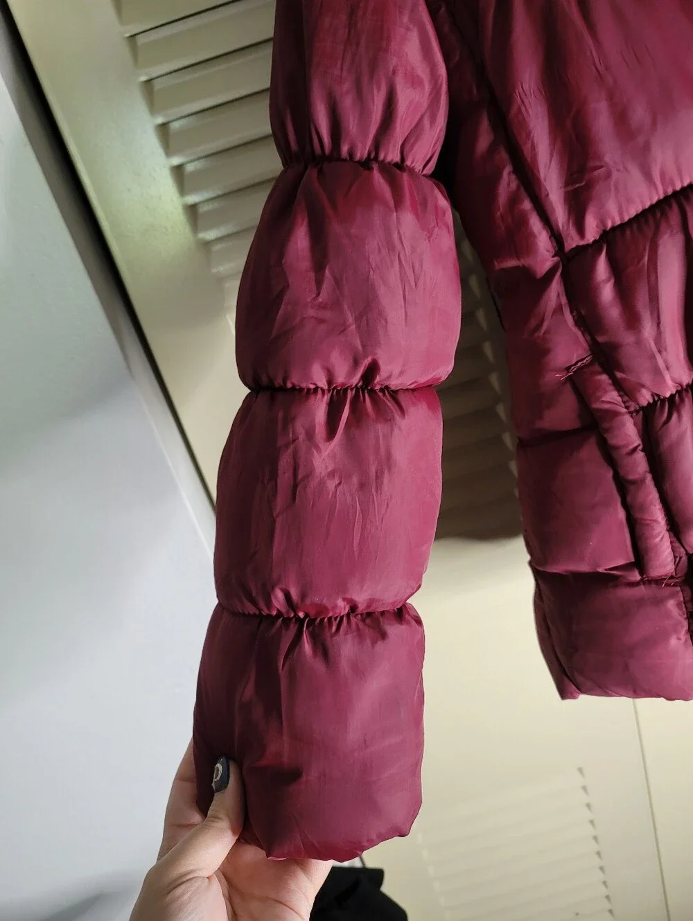 Juicy Couture Jacket Girls Medium 10/12 Red Hooded Puffer Quilted Winter